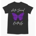 Introvert Antisocial Butterfly For Women Men Unisex T-Shirt Introvert Antisocial Butterfly For Women Men Unisex T-Shirt