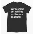 Introvert Baseball Player Fan Unisex T-Shirt Introvert Baseball Player Fan Unisex T-Shirt