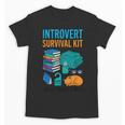 Introvert Book Lover Introvert Survival Kit Unisex T-Shirt Introvert Book Lover Introvert Survival Kit Unisex T-Shirt