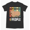 Introvert Capybara Rodent Animal Lover Antisocial Retro Unisex T-Shirt