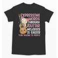 Introvert Guitarist Expressing Words Through Guitar Melody Unisex T-Shirt Introvert Guitarist Expressing Words Through Guitar Melody Unisex T-Shirt
