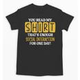 Introvert Quote Motivational For Men Women Kids Unisex T-Shirt