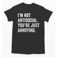 Introvert Quote Snarky Unisex T-Shirt Introvert Quote Snarky Unisex T-Shirt