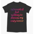 Introverted Willing To Discuss Cesky Terrier Introvert Unisex T-Shirt