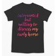 Introverted Willing To Discuss Curly Horse Introvert Unisex T-Shirt Introverted Willing To Discuss Curly Horse Introvert Unisex T-Shirt