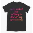 Introverted Willing To Discuss Pyrenean Mastiff Introvert Unisex T-Shirt Introverted Willing To Discuss Pyrenean Mastiff Introvert Unisex T-Shirt