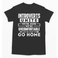 Introverts Unite Quiet Observer Introverted Antisocial Unisex T-Shirt