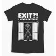 Irony Sarcasm Introvert Dry Humor Comic Cartoon Geek Nerd Unisex T-Shirt Irony Sarcasm Introvert Dry Humor Comic Cartoon Geek Nerd Unisex T-Shirt