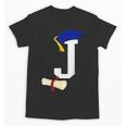 Kids Initial J Letter For Boys Preschool Graduation Kindergarten Unisex T-Shirt