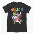 Kids Kindergarten Graduation Shirt Unicorn Graduate Nailed It Unisex T-Shirt