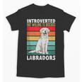 Labrador Retriever Introvert White Lab Unisex T-Shirt