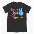 Last Day Of School Peace Out Grade 4 Graduation Kids Unisex T-Shirt