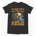 I Love Fishing Bigfoot Fisherman Introvert Sarcastic Unisex T-Shirt