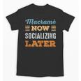 Macramé Now Minimal Socializing Introvert Vintage Unisex T-Shirt Macramé Now Minimal Socializing Introvert Vintage Unisex T-Shirt