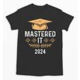 Mastered It 2024 Masters Degree Graduation Graduate Mba Unisex T-Shirt