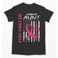 In Memory Of Aunt Breast Cancer Awareness Tshirt Tees Shirts Unisex T-Shirt