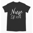 Nurse Established 2018 Shirt Nursing School Graduation Unisex T-Shirt