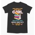 Once Upon A Time There Was A Girl Who Loves Books And Cats Unisex T-Shirt