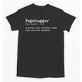 Pagehugger Definition Pun Book Lovers Literary Humor Unisex T-Shirt