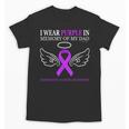 Pancreatic Cancer I Wear Purple In Memory Of My Dad Unisex T-Shirt Pancreatic Cancer I Wear Purple In Memory Of My Dad Unisex T-Shirt