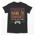 I Paused My Game To Graduate Gamer Graduation Men Boys Unisex T-Shirt
