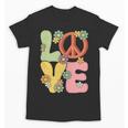 Peace Sign Love Groovy Vibes Costume Nostalgia 1980s Fashion Unisex T-Shirt