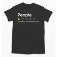 People One Star Not A Big FanWould Not Recommend Introverts Unisex T-Shirt People One Star Not A Big FanWould Not Recommend Introverts Unisex T-Shirt