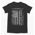 Please Chew Quieter Introvert USA Flag Vintage Unisex T-Shirt