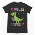Pre k Graduation We Are Done Class 2023 Pre-k Dinosaur Boys Unisex T-Shirt