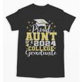 Proud Aunt Of 2024 College Graduate Family 24 Graduation Unisex T-Shirt