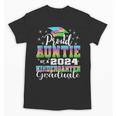 Proud Auntie Of Kindergarten Graduate 2024 Graduation Auntie Unisex T-Shirt