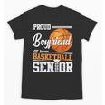 Proud Boyfriend Of A 2025 Senior Graduation Basketball Unisex T-Shirt