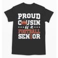 Proud Cousin Of a Football Senior 2026 Graduation Gifts Unisex T-Shirt
