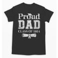 Proud Dad Of 2024 Graduate Father Senior 24 Graduation Unisex T-Shirt