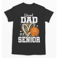 Proud Dad Of A 2026 Senior Basketball Graduation Leopard Unisex T-Shirt