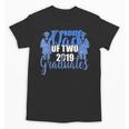 Proud Dad Of Two 2019 Graduates Twin Papa Graduation Unisex T-Shirt