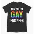 Proud Gay Engineer LGBTQ Rainbow Engineering Graduation Unisex T-Shirt