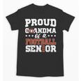 Proud Grandma Of a Football Senior 2026 Graduation Unisex T-Shirt