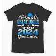 Proud Great Uncle Of Two 2024 Graduate Class 2024 Graduation Unisex T-Shirt