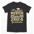 Proud Niece Of 5th Grade Graduate 2024 Elementary Graduation Unisex T-Shirt