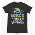 Proud Niece Of PreK School Graduate 2024 Graduation Niece Unisex T-Shirt