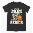 Proud Senior Mom Class Of 2026 Basketball Graduation Leopard Unisex T-Shirt