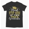 Proud Step Mom Of Two 2024 Graduate Class 2024 Graduation Unisex T-Shirt