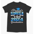 Proud Uncle Of Two 2024 Graduate Class 2024 Graduation Unisex T-Shirt