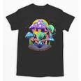 Psychedelic Alien Mushroom Nostalgia Groovy Vibe Hippie Unisex T-Shirt