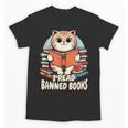 I Read Banned Books Shirt Cat Lover Bookworm Reader Men Women Kids Unisex T-Shirt