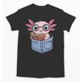 Readsalotl Axolotl Reading Book Lover Reading Pocket Axolotl Unisex T-Shirt