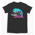 Retro 80s Shark Whale Diving Nostalgia Shark Party Unisex T-Shirt