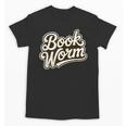 Retro Book Worm Reading For Book Lovers Unisex T-Shirt