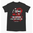Ribbon Blood Cancer Angel Memory Support Dad Mom Red Unisex T-Shirt Ribbon Blood Cancer Angel Memory Support Dad Mom Red Unisex T-Shirt